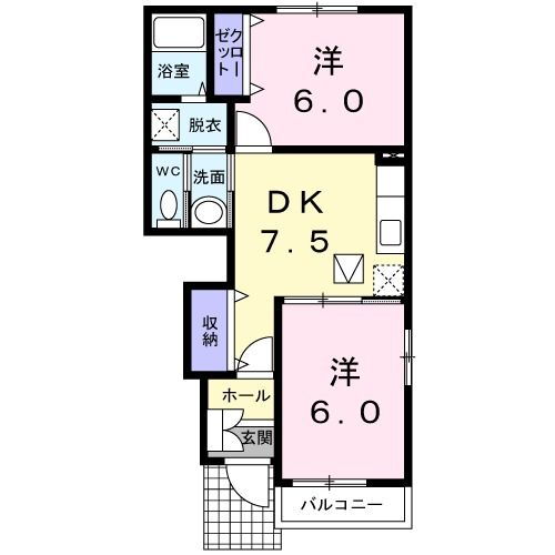 栃木県大田原市中田原 西那須野駅 2DK アパート 賃貸物件詳細