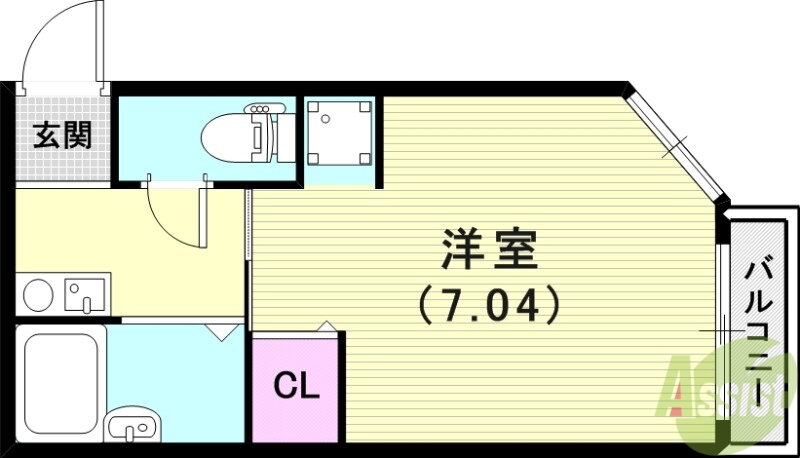 兵庫県神戸市長田区五位ノ池町３ 板宿駅 1K アパート 賃貸物件詳細