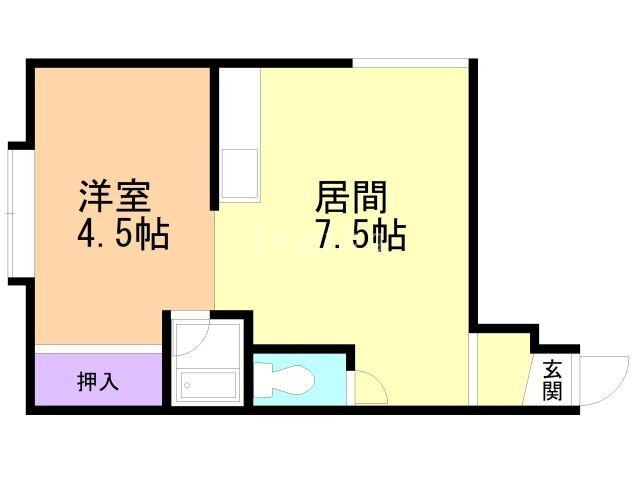 北海道富良野市桂木町 1DK アパート 賃貸物件詳細