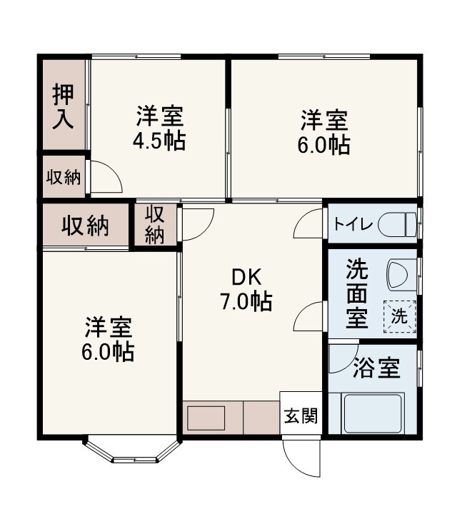 神奈川県横浜市磯子区中原３ 屏風浦駅 3DK アパート 賃貸物件詳細