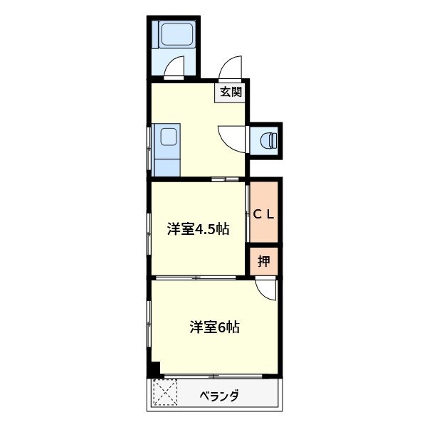 高須マンション 2階 2DK 賃貸物件詳細