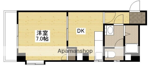 広島県広島市中区白島中町 白島駅 1DK マンション 賃貸物件詳細