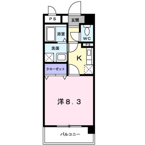 広島県福山市宮前町１ 松永駅 1K マンション 賃貸物件詳細