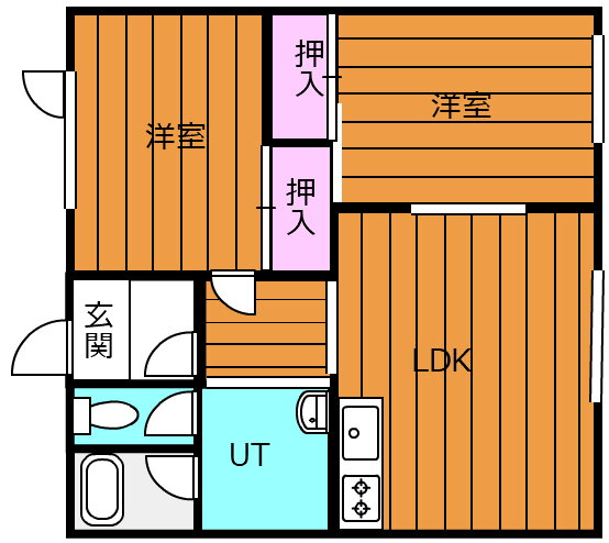 北海道名寄市西五条北１０ 名寄駅 2LDK アパート 賃貸物件詳細
