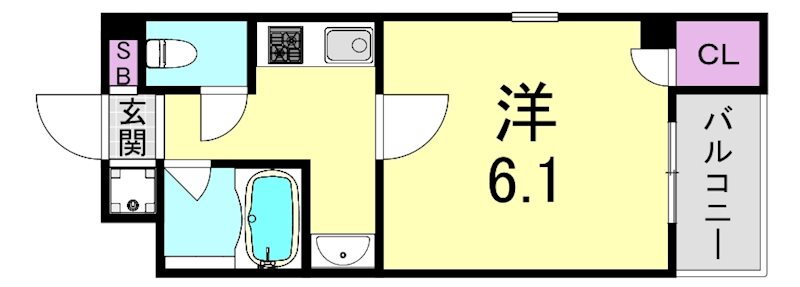 大阪府大阪市西区北堀江３ 西長堀駅 1K マンション 賃貸物件詳細