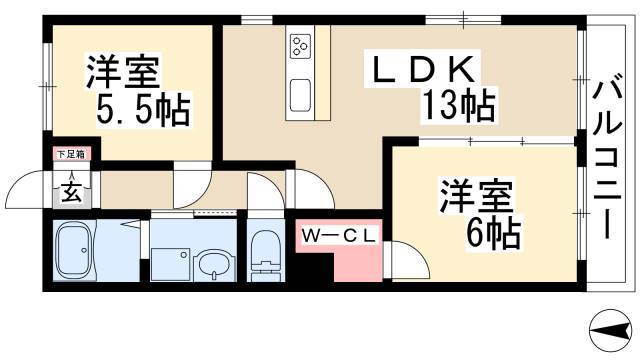 愛知県名古屋市天白区平針２ 平針駅 2LDK マンション 賃貸物件詳細