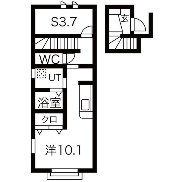 たのし荘 2階 1SK 賃貸物件詳細