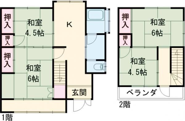 茨城県古河市久能 古河駅 4DK 一戸建て 賃貸物件詳細