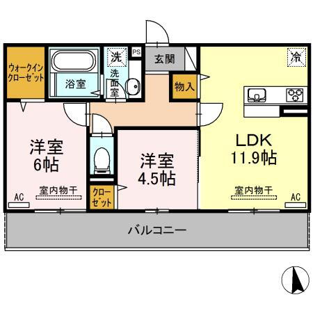 宮崎県宮崎市吉村町南田 宮崎駅 2LDK アパート 賃貸物件詳細