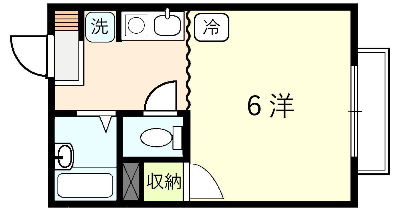 ふじハイツＩＩ 1階 1K 賃貸物件詳細