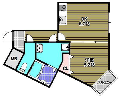 サンアーク北野田 2階 1DK 賃貸物件詳細