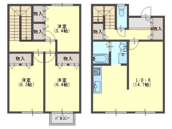 シェルタウン 3LDK 賃貸物件詳細