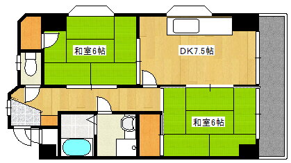 兵庫県神戸市灘区上河原通３ 六甲道駅 2DK マンション 賃貸物件詳細