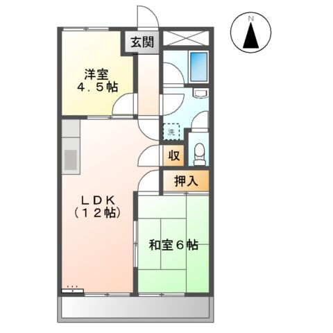 エクセルハイム大津 2階 2LDK 賃貸物件詳細