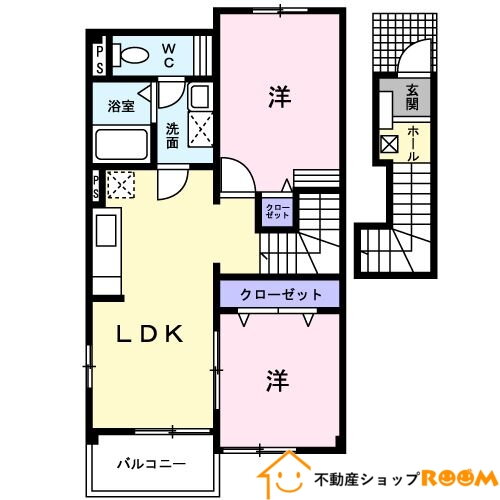 福岡県大川市大字三丸 蒲池駅 2LDK アパート 賃貸物件詳細