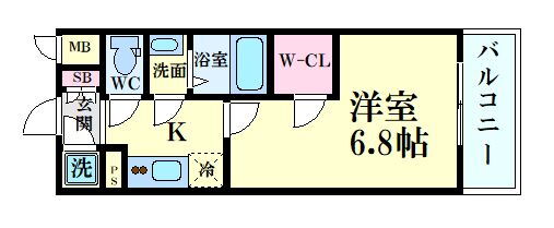 大阪府吹田市岸部中４ 岸辺駅 1K マンション 賃貸物件詳細