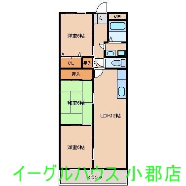 福岡県小郡市稲吉 西鉄小郡駅 3LDK マンション 賃貸物件詳細