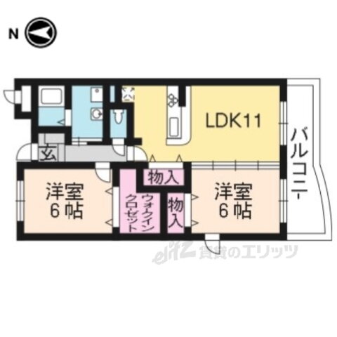 京都府京都市伏見区日野野色町 六地蔵駅 2LDK マンション 賃貸物件詳細