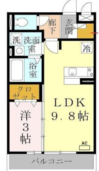 アゼリア・プロムナード 2階 1LDK 賃貸物件詳細