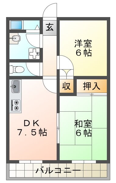 兵庫県神戸市西区北別府４ 明石駅 2DK アパート 賃貸物件詳細