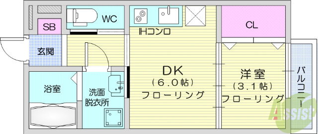 宮城県名取市増田４ 名取駅 1DK アパート 賃貸物件詳細