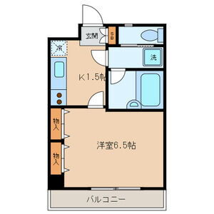 ジュエルサンワ 4階 1K 賃貸物件詳細