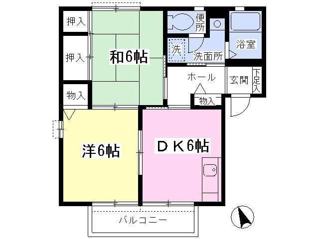 ル・ビラージュ 1階 2DK 賃貸物件詳細