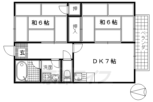海の子ハイツ桃山 2階 2DK 賃貸物件詳細
