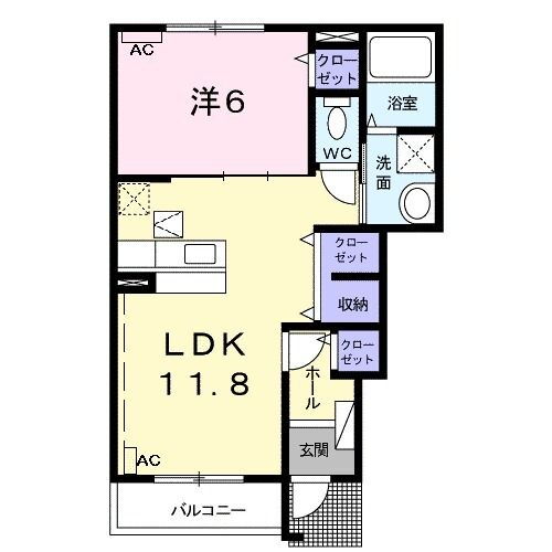 ゴールドフォレストＩＩ 1階 1LDK 賃貸物件詳細