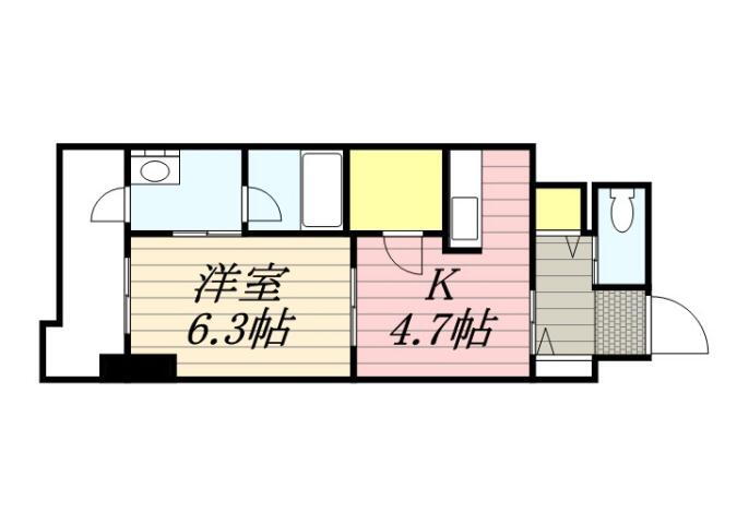 北海道札幌市白石区菊水四条３ 菊水駅 1LDK マンション 賃貸物件詳細