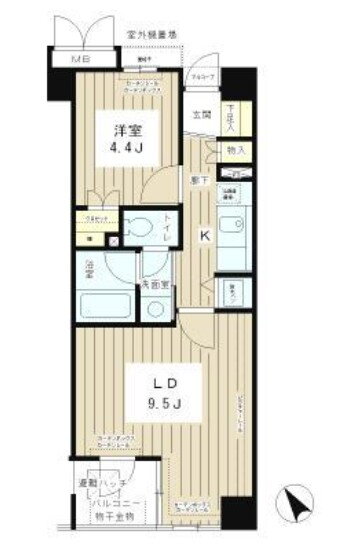 ザ・パームス代々木 4階 1LDK 賃貸物件詳細