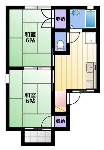 静岡県浜松市中央区増楽町 浜松駅 2K アパート 賃貸物件詳細