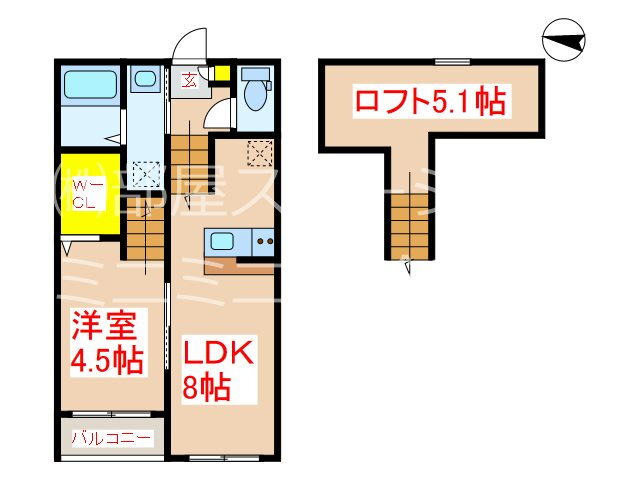 鹿児島県姶良市西餅田 姶良駅 1SLDK アパート 賃貸物件詳細
