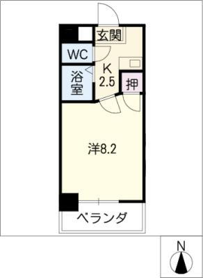 岐阜県岐阜市黒野 岐阜駅 1K マンション 賃貸物件詳細