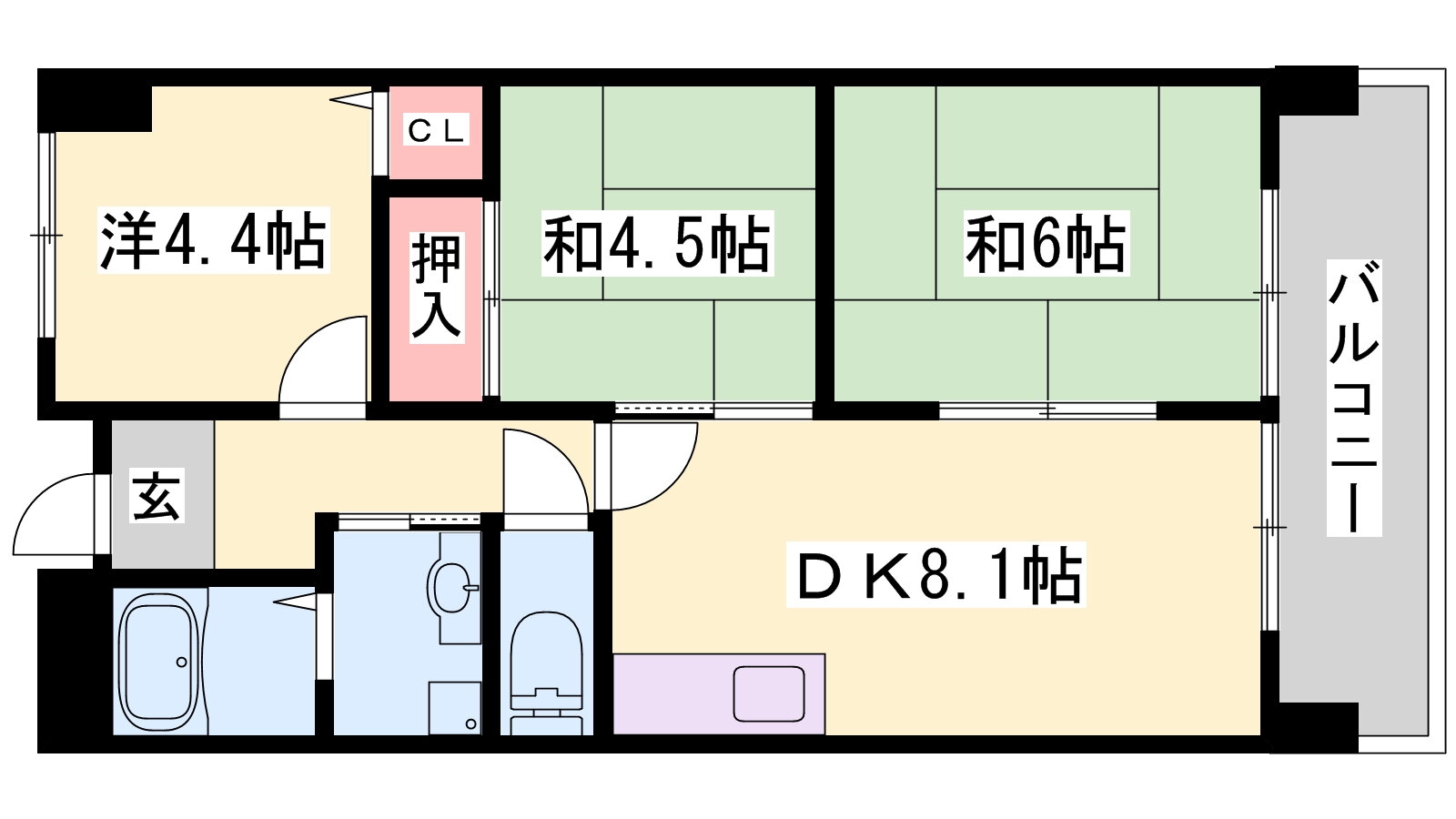 兵庫県姫路市三左衛門堀西の町 手柄駅 3DK マンション 賃貸物件詳細