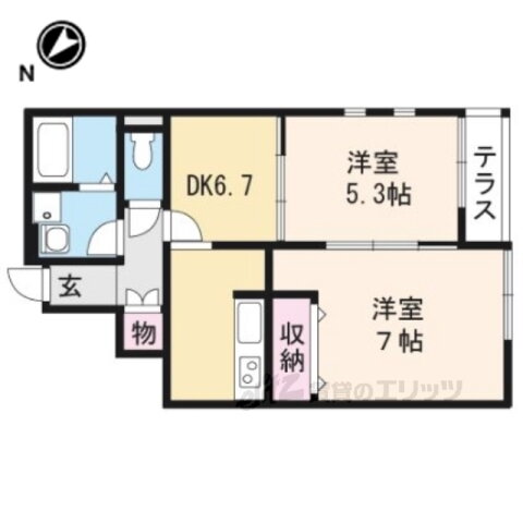 滋賀県近江八幡市安土町上豊浦 安土駅 2DK アパート 賃貸物件詳細