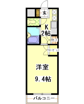 岡山県倉敷市玉島 新倉敷駅 1K マンション 賃貸物件詳細