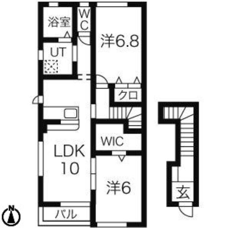 宮城県仙台市宮城野区福室３ 陸前高砂駅 2LDK アパート 賃貸物件詳細