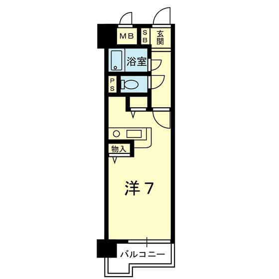 トーカンマンション新米屋町　４０９号 4階 1K 賃貸物件詳細