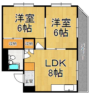 兵庫県西宮市松原町 西宮駅 2LDK マンション 賃貸物件詳細