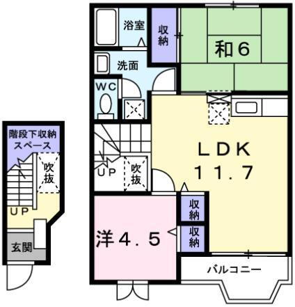 宮崎県宮崎市大字赤江 田吉駅 2LDK アパート 賃貸物件詳細