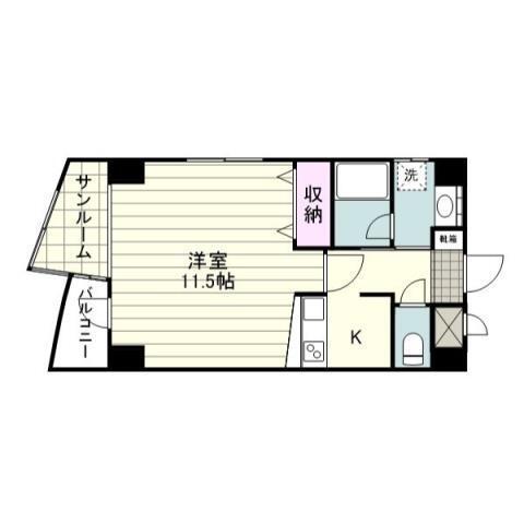 鹿児島県鹿児島市鴨池２ 1K マンション 賃貸物件詳細