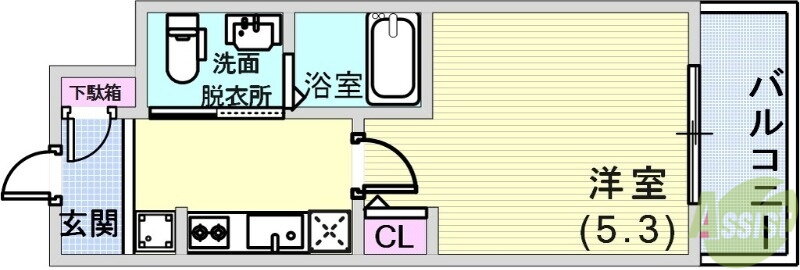 兵庫県神戸市兵庫区駅南通３ 兵庫駅 1K マンション 賃貸物件詳細