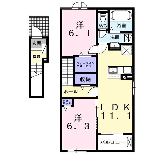 千葉県袖ヶ浦市横田 横田駅 2LDK アパート 賃貸物件詳細