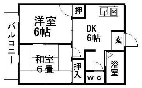 愛知県一宮市三ツ井１ 妙興寺駅 2DK アパート 賃貸物件詳細