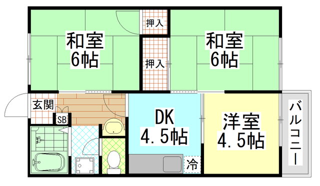 大阪府八尾市南木の本５ 八尾南駅 3DK アパート 賃貸物件詳細