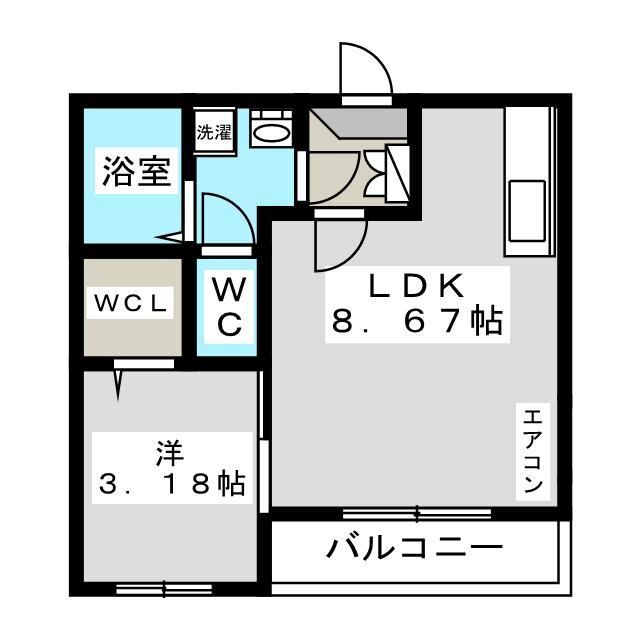 千葉県千葉市中央区白旗２ 蘇我駅 1LDK アパート 賃貸物件詳細