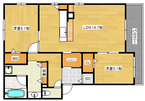 広島県広島市南区東雲２ 向洋駅 2LDK アパート 賃貸物件詳細