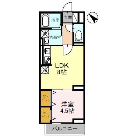 （仮）Ｄ－ＲＯＯＭ白子１丁目Ｂ棟 3階 1LDK 賃貸物件詳細