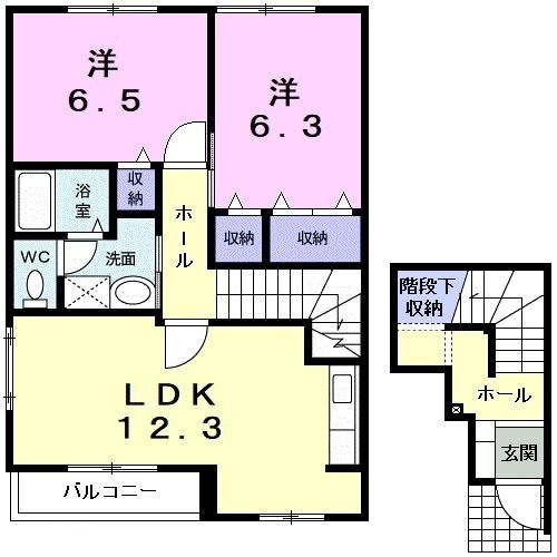 愛知県常滑市新浜町１ 榎戸駅 2LDK アパート 賃貸物件詳細